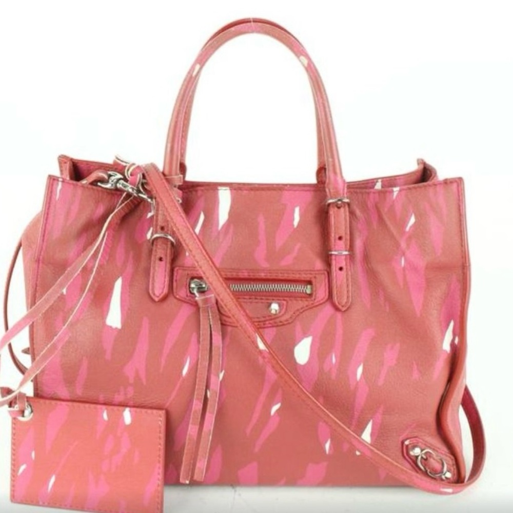 Balenciaga Red Camo Leather Papier Mini 2way 84ba67s